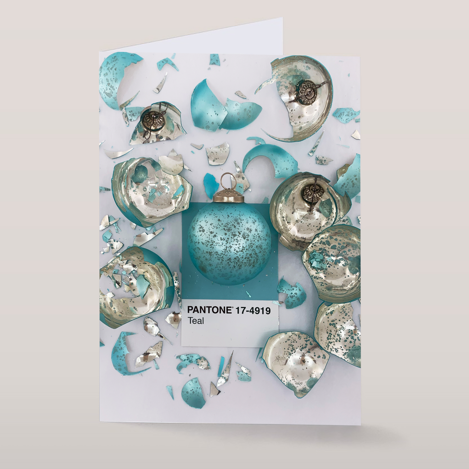 Pantone 17-4919 Teal Holiday Greeting Card — Sizemore Color Studios